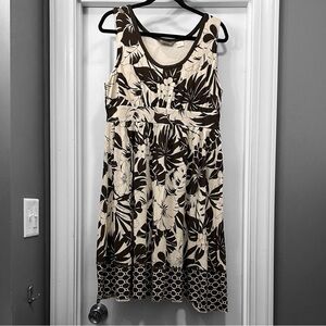 Tommy Bahama Hibiscus Tropical Silk Midi Dress